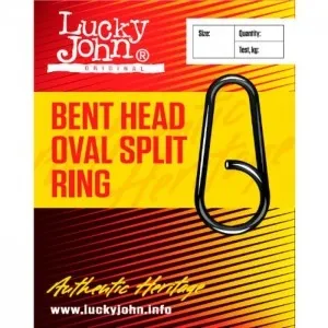 Заводное кольцо Lucky John Bent Head Oval Split Ring 021 10шт