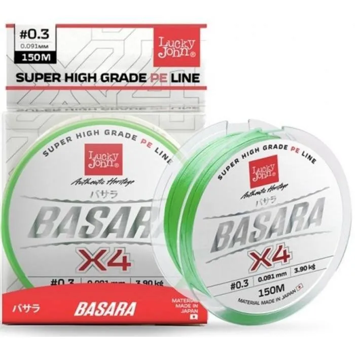 Шнур Lucky John BASARA Light Green 150/013