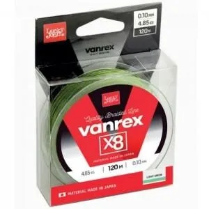 Леска плетёная Lucky John Vanrex х8 Light Green 120/010 LJ4112-010