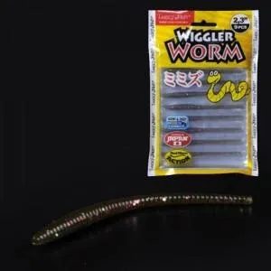 Слаги 2,3" съедобные искусственные Lucky John PS WIGGLER WORM 140153-S21