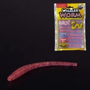 Слаги 2,3" съедобные искусственные Lucky John PS WIGGLER WORM 140153-052