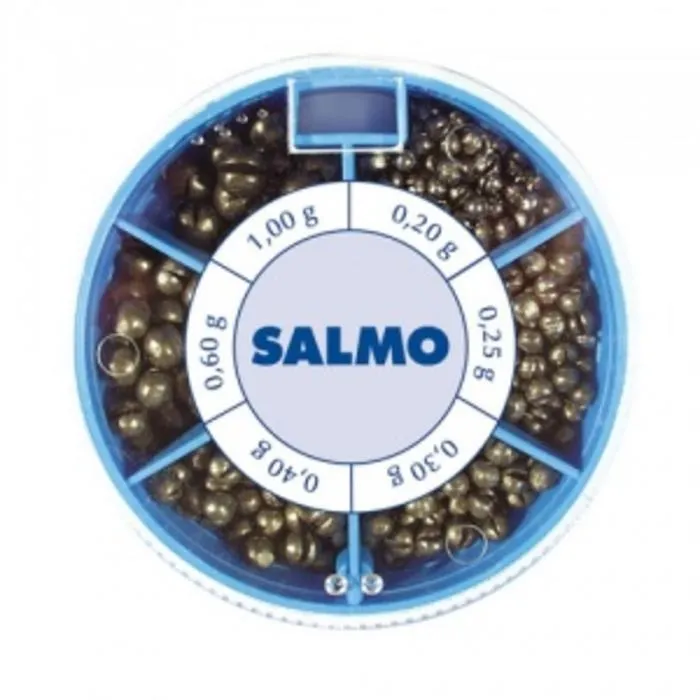 Набор грузил Salmo Дробинка ST 120г (0,2/0,25/0,3/0,4/0,6/1г)