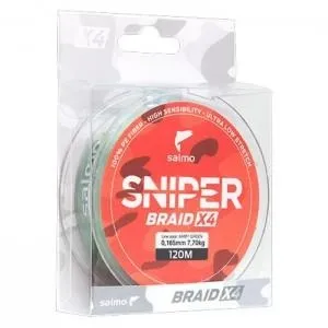 Шнур Salmo SNIPER BRAID X4 ARMY GREEN 120/0,148