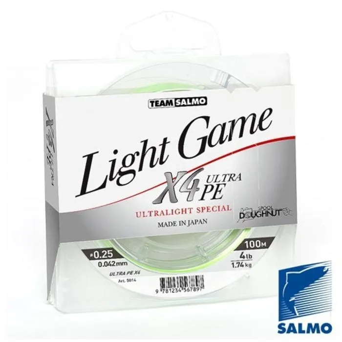 Шнур Team Salmo Light Game X4 Ultra PE 100/006