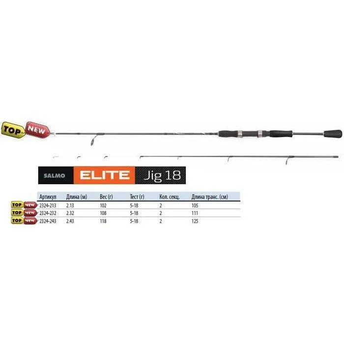 Спиннинг Salmo Elite Jig 5-18g 2.43m