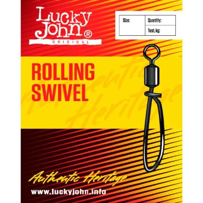 Вертлюжок застежка Lucky John Rolling Swivel 1/0 5шт