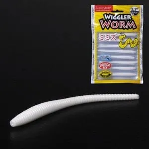 Слаги 2,3" съедобные искусственные Lucky John PS WIGGLER WORM 140153-033