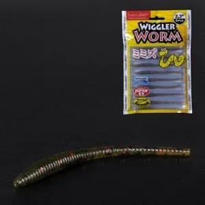 Слаги 2,3" съедобные искусственные Lucky John PS WIGGLER WORM 140153-PA03