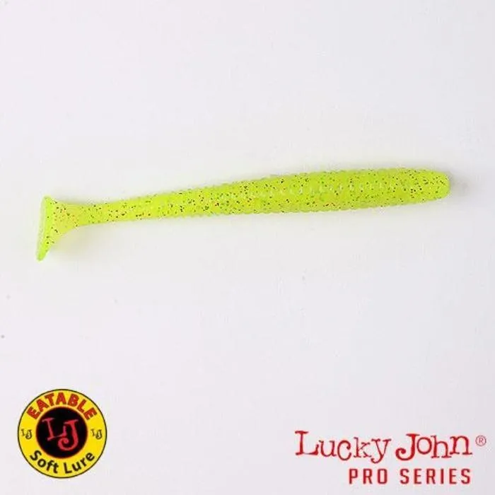 Виброхвост Lucky John LJ S-Shad Tail 2.8" S15 Chartreuse Red