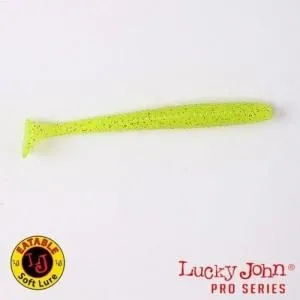 Віброхвіст Lucky John LJ S-Shad Tail 3.8" S15 Charteuse Red