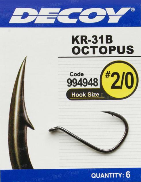 Decoy KR-22 Black Nickeled Hook | #6-#2/0 #1